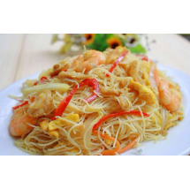 Vermicelles sautées aux crevettes